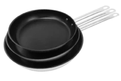 METRO Professional Pfannenset 3 Tlg., Edelstahl, Ø 24/ 28/ 32 Cm, Antihaftbeshichtung, Induktion