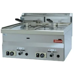 Gastro Gas-Fritteuse Zwei Becken Tischgerät Fritteuse Je 8 L Kapazität