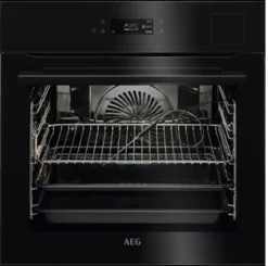 AEG 9000 SteamPro Dampfbackofen / Dampfreinigung / MaxiKlasse™ - Extra Großer Garraum (70 Liter) / Schwarz BSK792280B