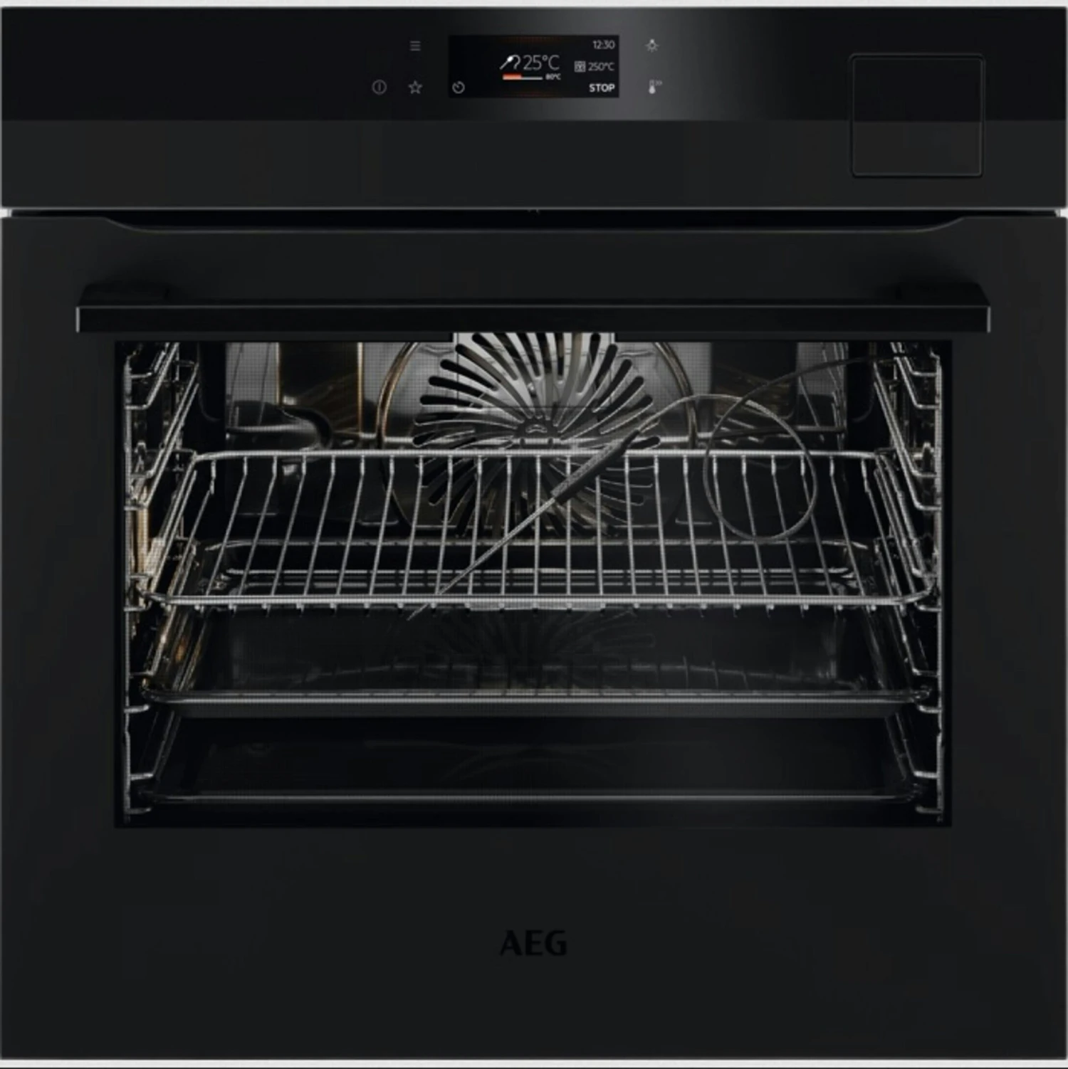 AEG 9000 SteamPro Dampfbackofen / Dampfreinigung / MaxiKlasse™ - Extra Großer Garraum (70 Liter) / Schwarz BSK792280B 2 AEG 9000 SteamPro Dampfbackofen / Dampfreinigung / MaxiKlasse™ - Extra Großer Garraum (70 Liter) / Schwarz BSK792280B - Image 2