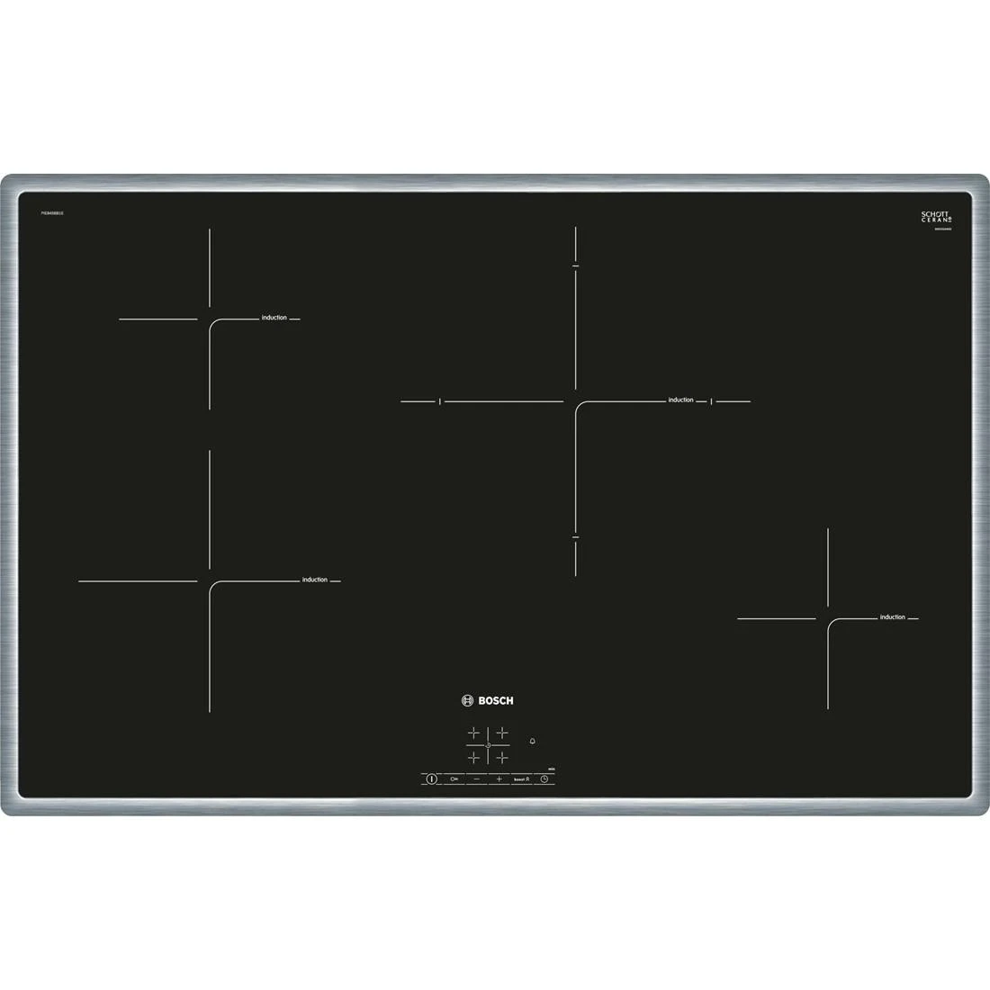 Bosch Serie 4 NXX675CB1E Kochfeld Schwarz, Edelstahl Integriert Zonen-Induktionskochfeld 4 Zone(n) 5 Bosch Serie 4 NXX675CB1E Kochfeld Schwarz, Edelstahl Integriert Zonen-Induktionskochfeld 4 Zone(n) - Image 5