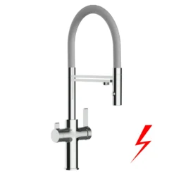 Niederdruck 3 Wege Wasserhahn Küchenarmatur Spültischmischer FC Verchromt, Mit 360° Schwenkbarem Stahlfeder Auslauf Und Abnehmbare 2 Strahl Handbrause -Küchenausstattung Verkauf e342fd88 f56d 4437 ac68 7da3f283d881 scaled